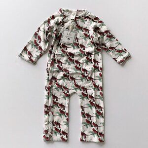Kate Quinn Organics Cardinal Wrap Jumpsuit 6-12 Months